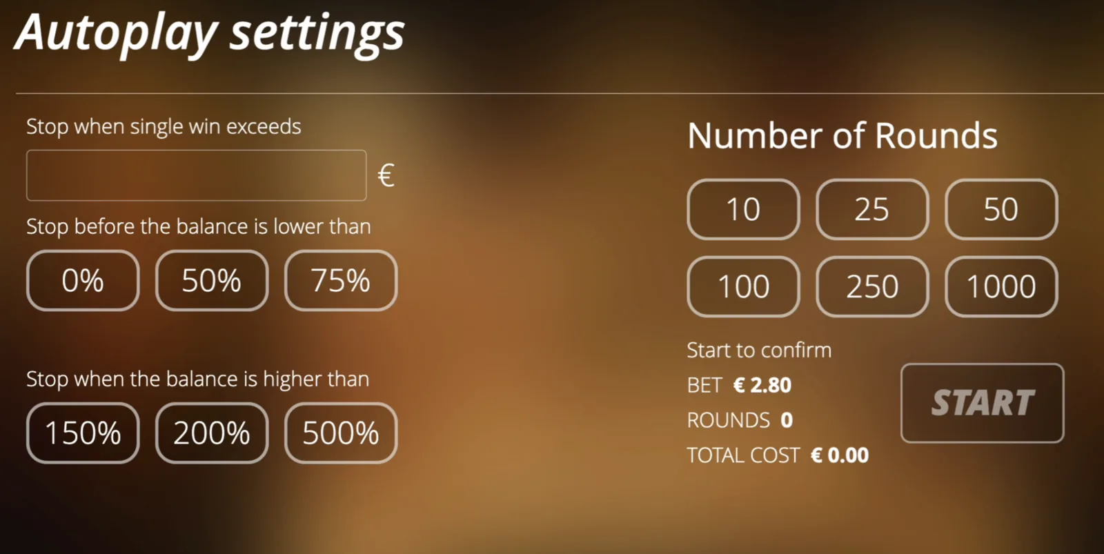 Mental II autoplay settings panel for Free Spins related guide