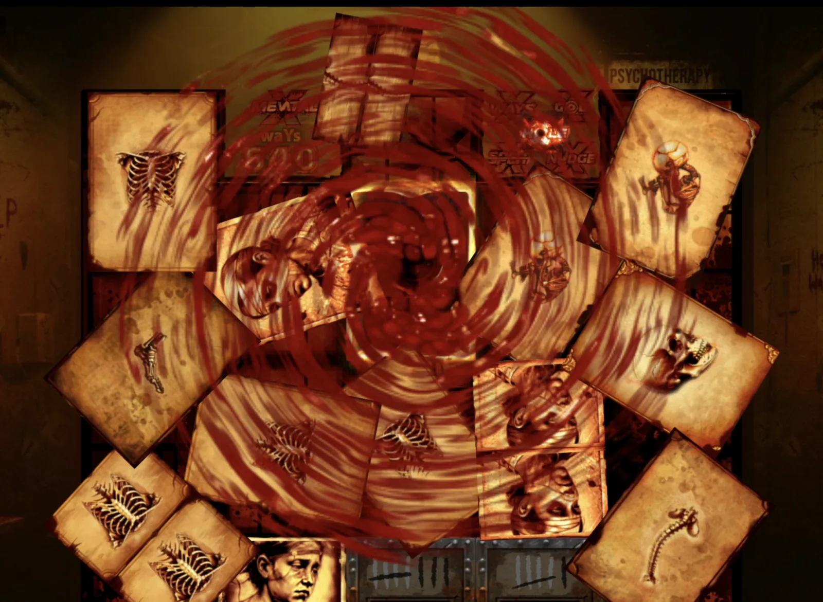 Mental II card spin bonus animation for Free Spins page