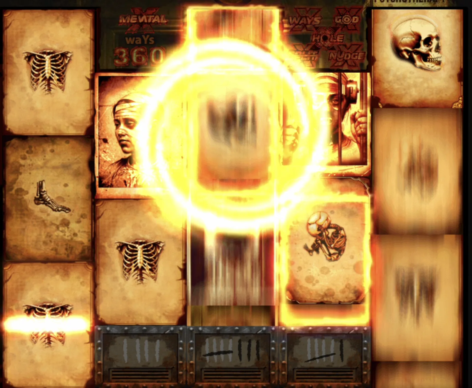 Mental II fire frame spin animation for Features page