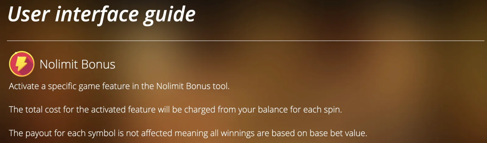 Mental II user interface guide for Symbols page
